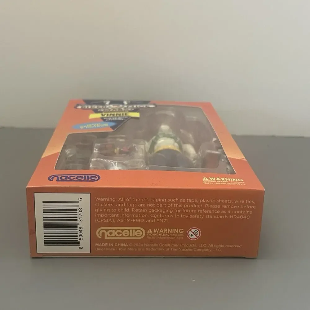 Nacelle Biker Mice From Mars Vinnie 7 Inch Action Figure New READ
